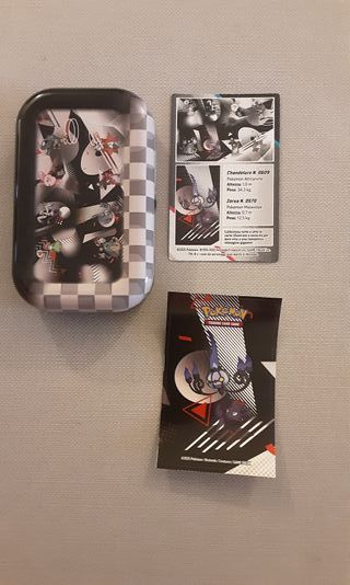 Mini Tin Pokemon Chandelure + 22 Carte