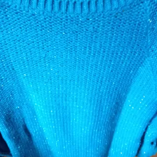 Jersey azul con brillos