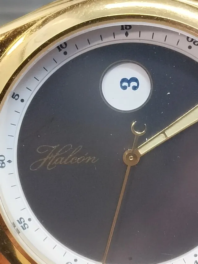 Reloj Halcón Horas Saltantes Esfera Negra