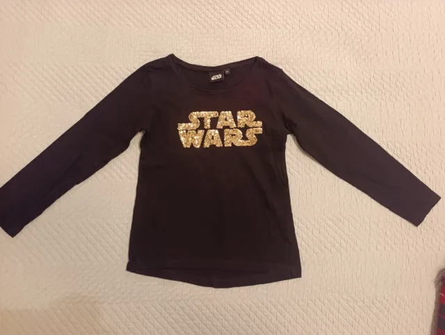 Camiseta Star Wars lentejuelas niña 8 años
