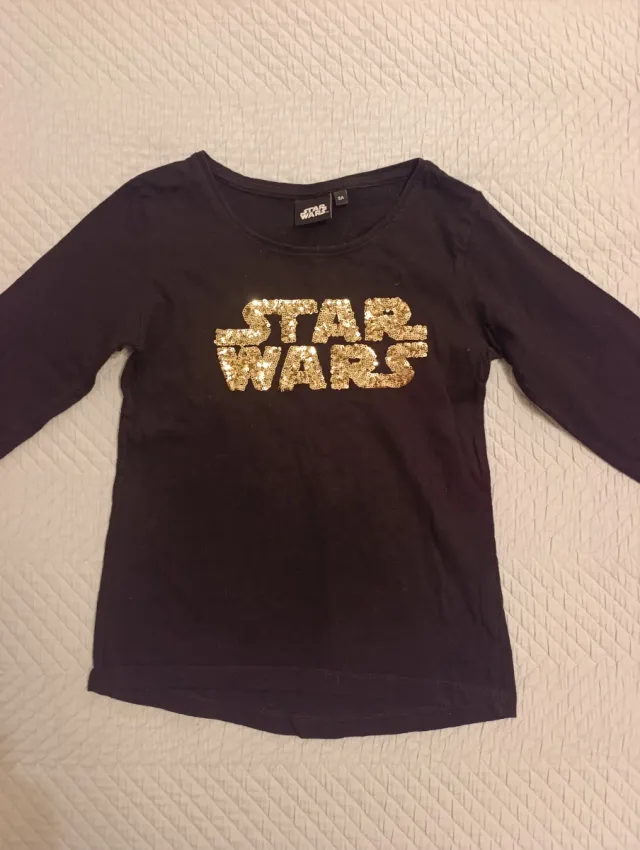 Camiseta Star Wars lentejuelas niña 8 años
