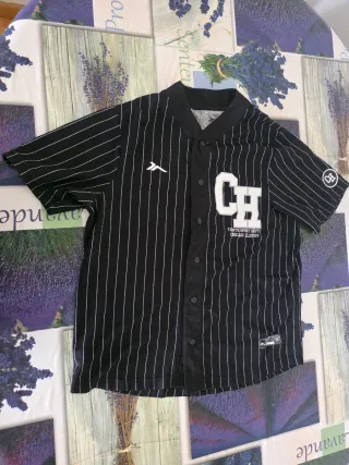 Camiseta Béisbol Rayas Negra CH