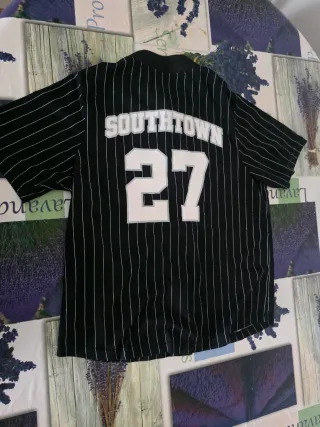 Camiseta Béisbol Rayas Negra CH