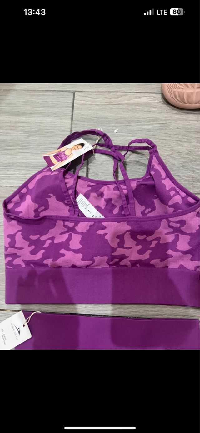 Conjunto deportivo mujer rosa y morado