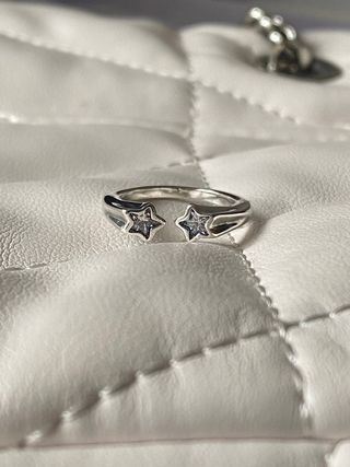 Anillo Plata Estrellas Talla 54