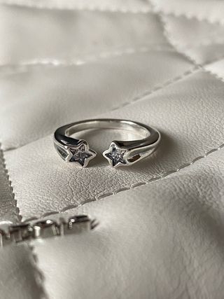 Anillo Plata Estrellas Talla 54