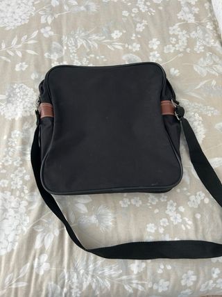 Bandolera Jack & Jones Negra y Marrón