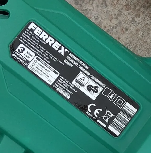 Aspirador y soplador de hojas Ferrex