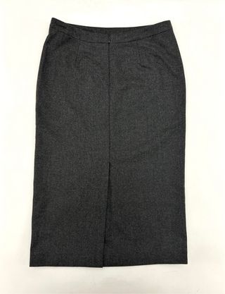 Gonna longuette a tubino in lana, Made in Italy