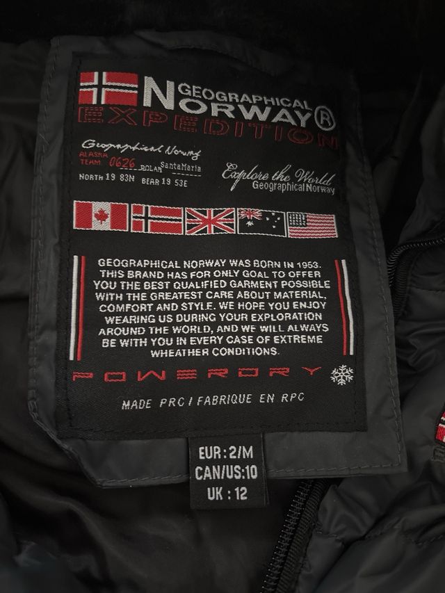 Giubbotto Norway grigio scuro con cappuccio