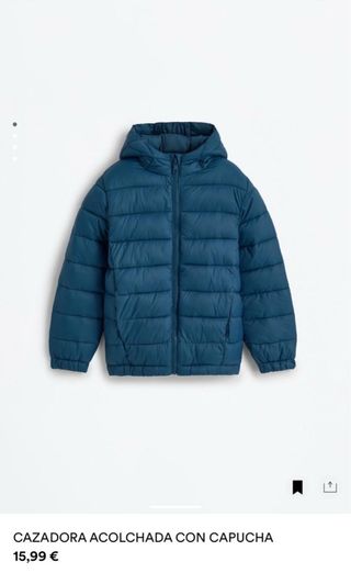 Abrigo acolchado con capucha nuevo sin estrenar