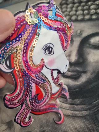 Parche Unicornio Lentejuelas Ropa