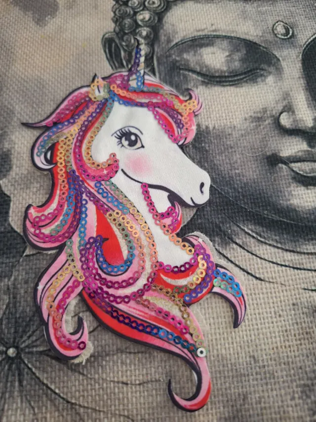 Parche Unicornio Lentejuelas Ropa