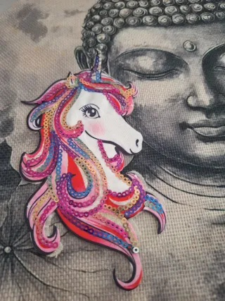 Parche Unicornio Lentejuelas Ropa