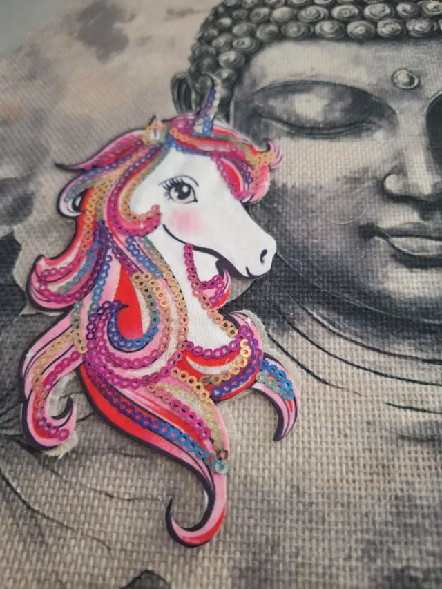 Parche Unicornio Lentejuelas Ropa