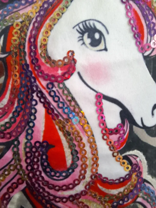 Parche Unicornio Lentejuelas Ropa