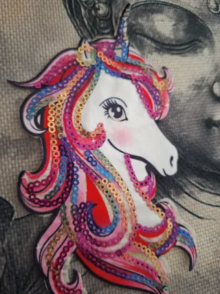 Parche Unicornio Lentejuelas Ropa