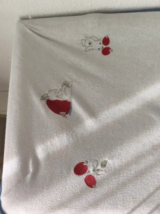 Funda cambiador bebé con bordado