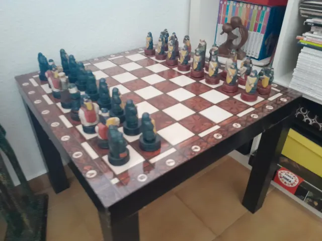 Ajedrez artesanal de ceramica