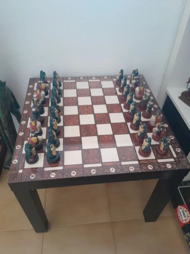 Ajedrez artesanal de ceramica