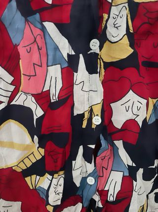 Camisa vintage estampada