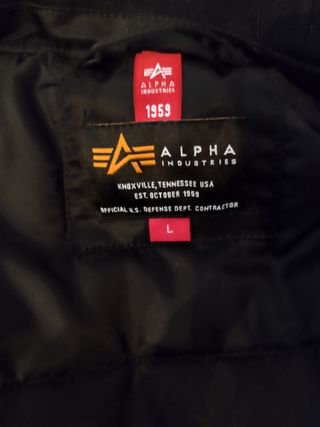 Chaqueta Bomber Alpha Industries Negra