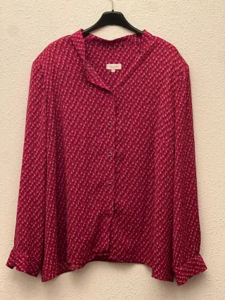 Blusa Rosa Estampada Mujer