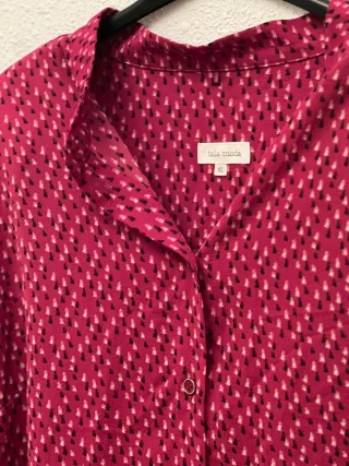 Blusa Rosa Estampada Mujer