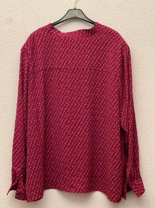 Blusa Rosa Estampada Mujer