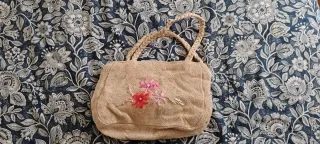 Bolso de tela con flores, bolso marca Mango y otrs