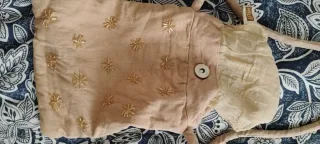 Bolso de tela con flores, bolso marca Mango y otrs