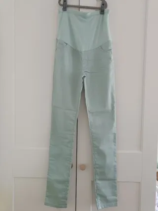 Pantalones premamá verdes