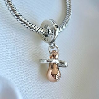 CHARM CHUPETE BEBE ROSE GOLD