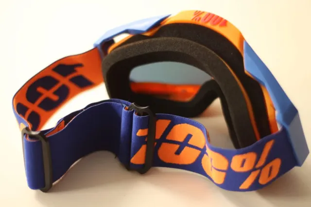 Gafas Motocross Naranja y Azul.