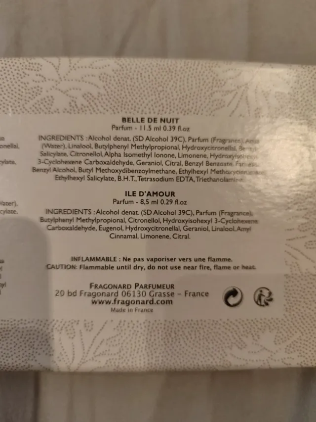 Set 5 Mini Perfumes Fragonard