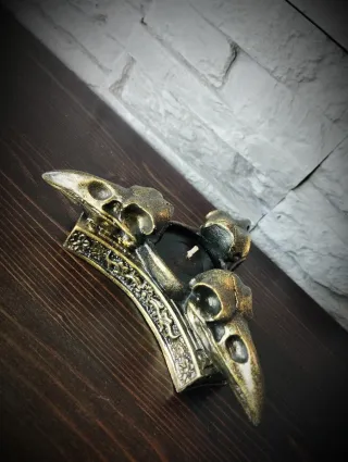 Portacandele Teschio Corvo Triade