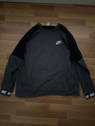 Sudadera Nike Gris y Negra