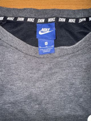 Sudadera Nike Gris y Negra