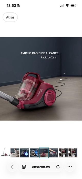 Aspirador Rowenta Rojo