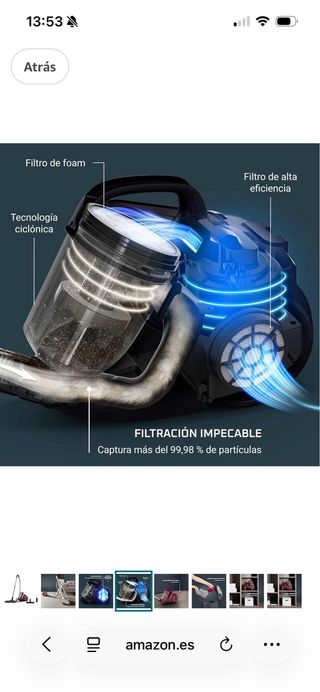 Aspirador Rowenta Rojo