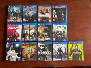Consola PS4 Pro 1TB Negra + 13 Juegos + Mando
