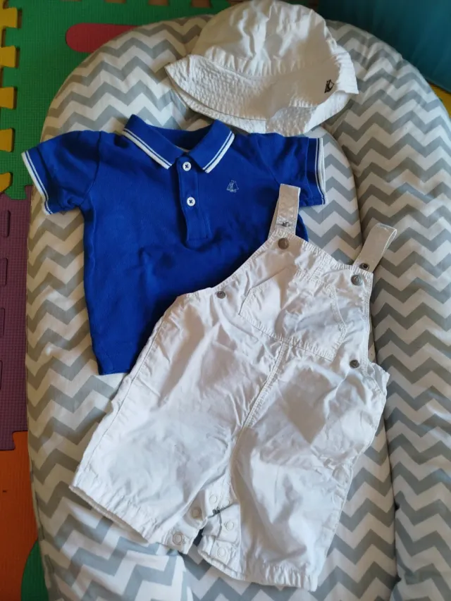 Conjunto Petit Bateau bebé 12m