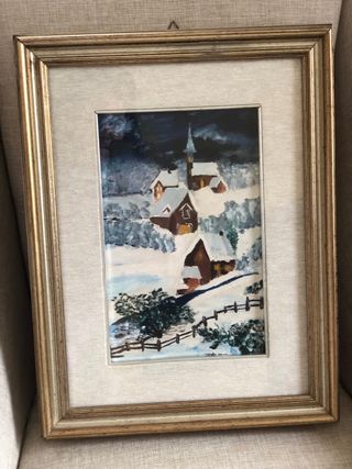 Quadro vintage dipinto a mano