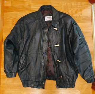 Chaqueta Cuero Vintage Direct Action Talla L