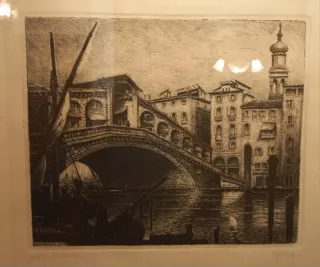 Stampa Ponte di Rialto - Venezia