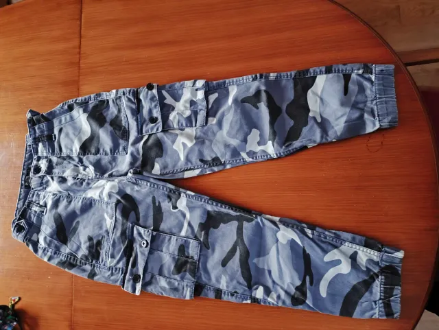 Pantalón camuflaje azul