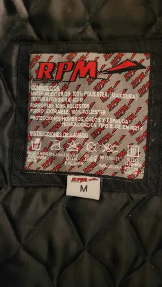 Chaqueta Negra Moto Hombre Talla L