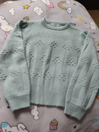 Jersey niña mint con relieve