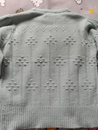 Jersey niña mint con relieve