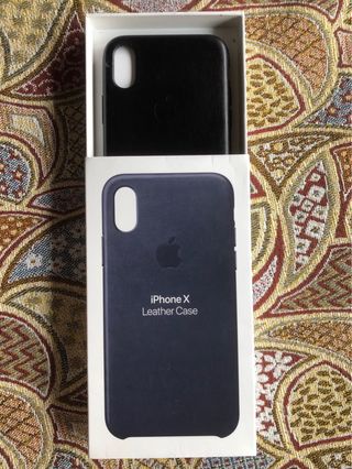 Custodia in pelle Apple per iPhone X
